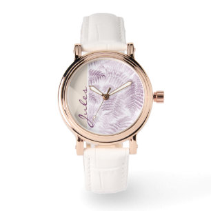 Reloj De Pulsera Los ferrys rosados de Serene exuberante sobre el N