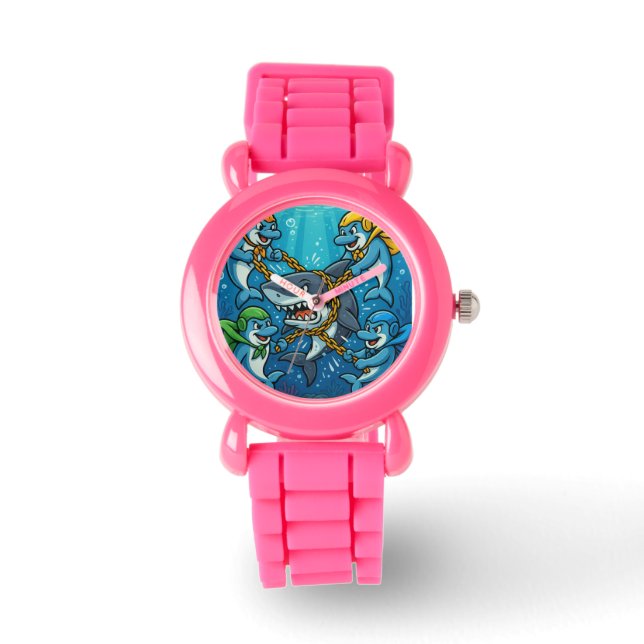 Reloj De Pulsera ¡LOS GUARDIANTES DE DELFINES ATACAN! — Héroes de l (Anverso)