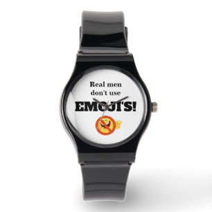 Reloj De Pulsera Los hombres de verdad no usan la Emoji