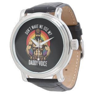 Reloj De Pulsera Los hombres no me hacen usar mi voz de papá oso ga
