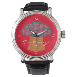 Reloj De Pulsera Los hongos rojos de Amanita Thunder_Cove