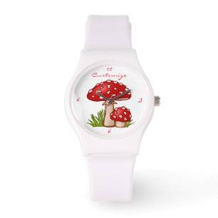 Reloj De Pulsera Los hongos rojos de Amanita Thunder_Cove