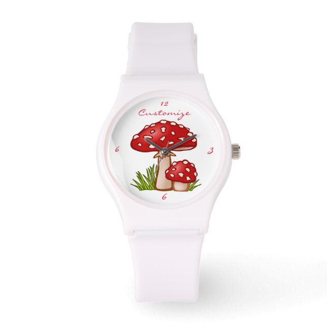 Reloj De Pulsera Los hongos rojos de Amanita Thunder_Cove (Anverso)