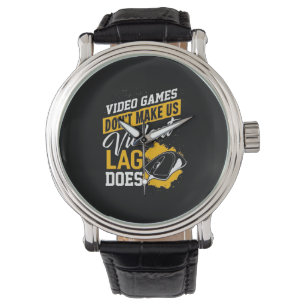 Reloj De Pulsera Los juegos de video no hacen que Gamer Lag lo haga