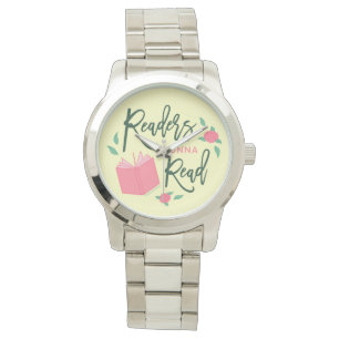 Reloj De Pulsera Los lectores van a leer Bookish Floral