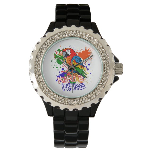 Reloj De Pulsera Los loros son coloridos (Anverso)