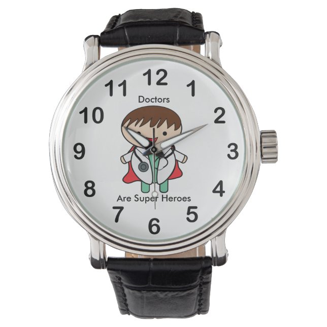 Reloj De Pulsera Los médicas son superhéroes Kawaii (Anverso)