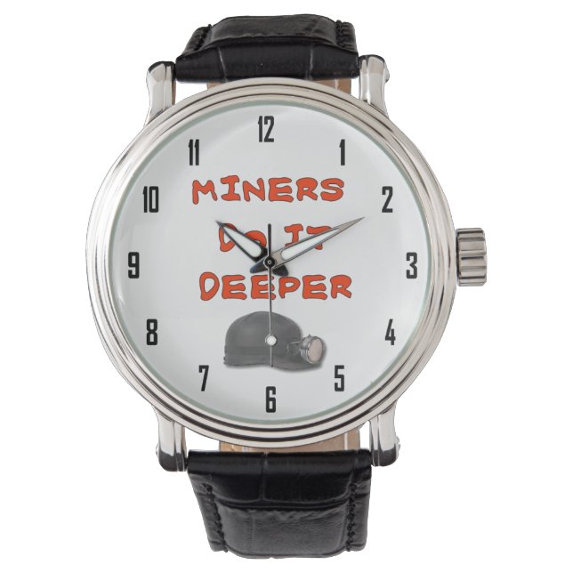 RELOJ DE PULSERA LOS MINEROS LO HACEN MÁS PROFUNDO (Anverso)