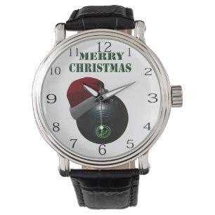 Reloj De Pulsera Los minimalistas cuelgan la Feliz Navidad,