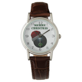 Reloj De Pulsera Los minimalistas cuelgan la Feliz Navidad,