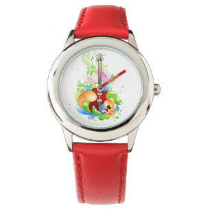 Reloj De Pulsera Los niños de la guitarra observan.