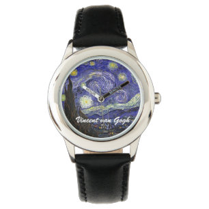 Reloj De Pulsera Los niños miran la noche estrellada.