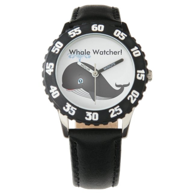 Reloj De Pulsera Los niños vigilan "Spouting Whale Watcher" (Anverso)