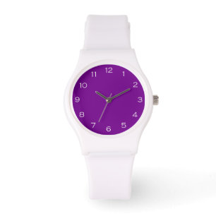 Reloj De Pulsera Los números blancos de las mujeres moradas pueden