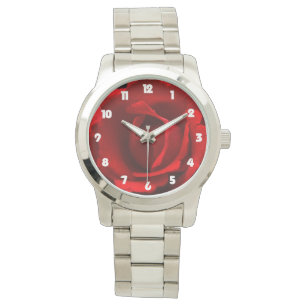 Reloj De Pulsera Los números rojos de grasa blanca
