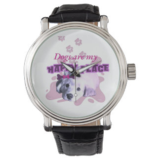Reloj De Pulsera Los perros son mi lugar feliz eWatch
