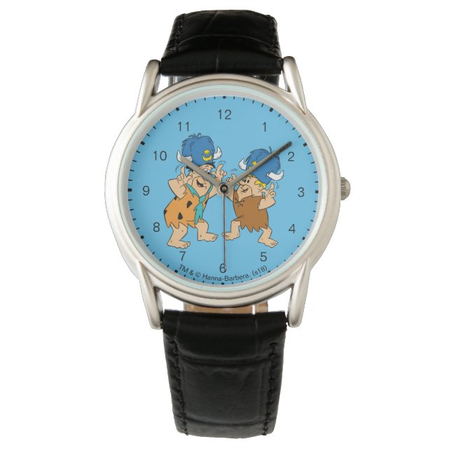 Reloj De Pulsera Los Picapiedra | Buffaloes de agua Fred y Barney (Anverso)