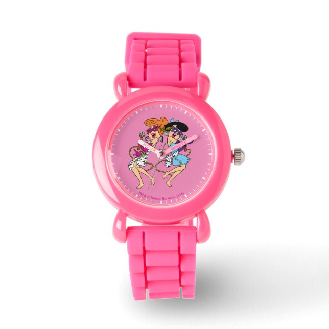 Reloj De Pulsera Los Picapiedra | Estrellas Wilma & Betty Rock (Anverso)
