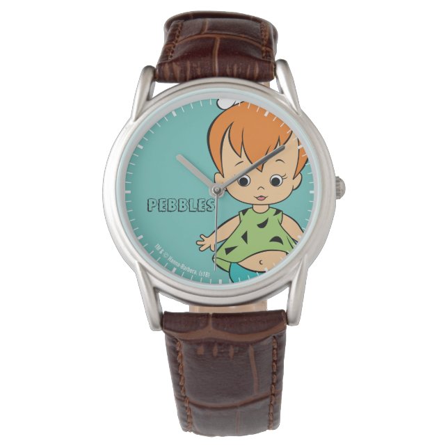 Reloj De Pulsera Los Picapiedra | Flintstone Pebbles (Anverso)