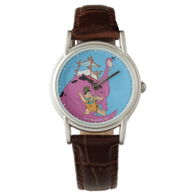 Reloj De Pulsera Los Picapiedra | Fred Sliding Down Tail (Anverso)
