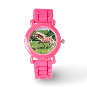 Reloj De Pulsera Los potros lindos de los caballos de Haflinger
