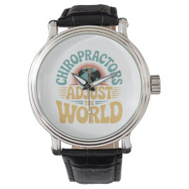 Reloj De Pulsera Los quiroprácticos ajustan el diseño retro mundial