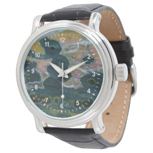 Reloj De Pulsera Losa de Jasper Oceánico