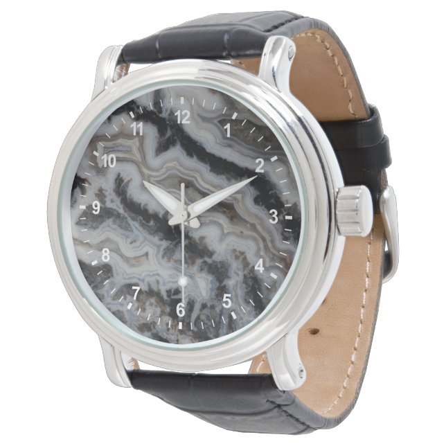 Reloj De Pulsera Losa mixta de jaspe ágata (Angular)