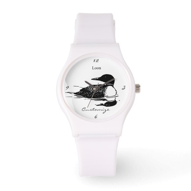 Reloj De Pulsera Lote Natación Bird Art Thunder_Cove (Anverso)