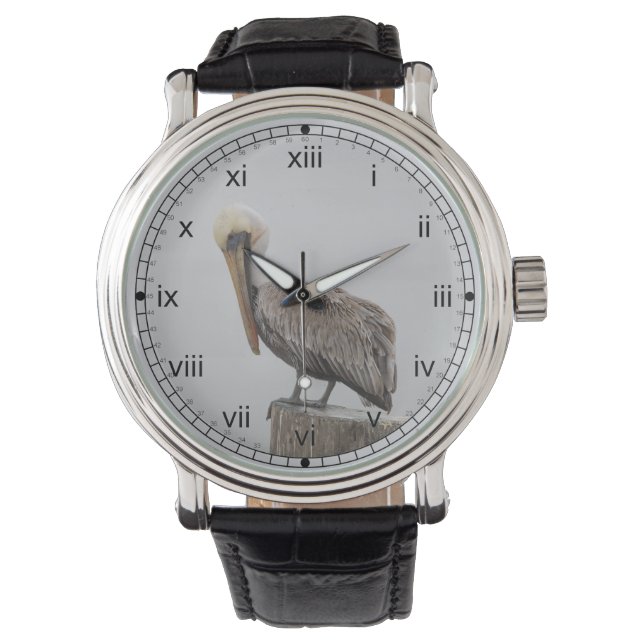 Reloj De Pulsera Louisiana Brown Pelican (Anverso)