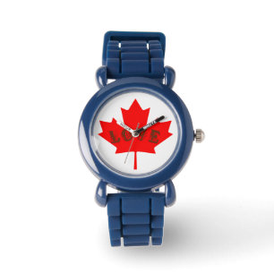 Reloj De Pulsera Love Canada Day red maple leaf watch