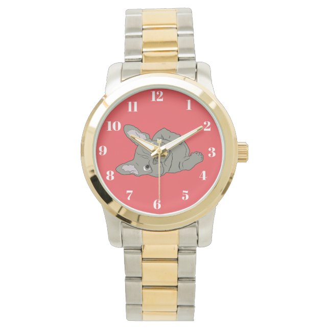 Reloj De Pulsera Love French Bulldog (Anverso)