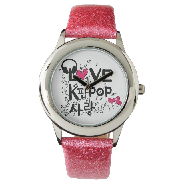 Reloj De Pulsera LOVE K-POP MUSIC Watch (Anverso)