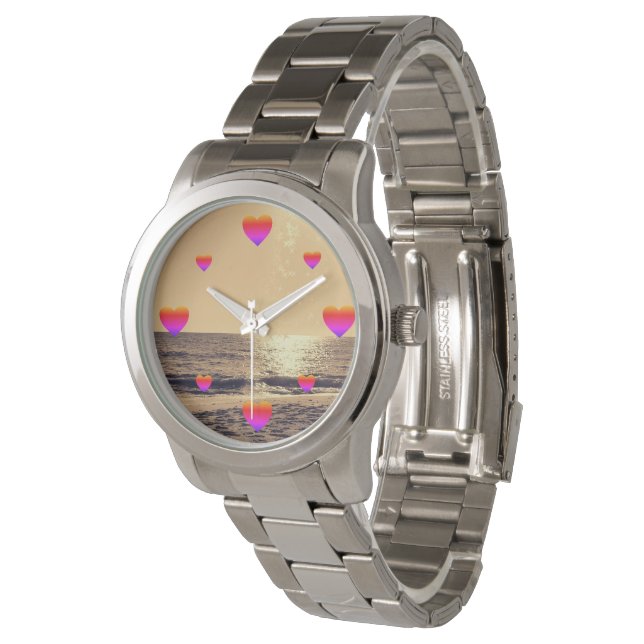 Reloj De Pulsera Love O’Clock at Golden Hour (Angular)
