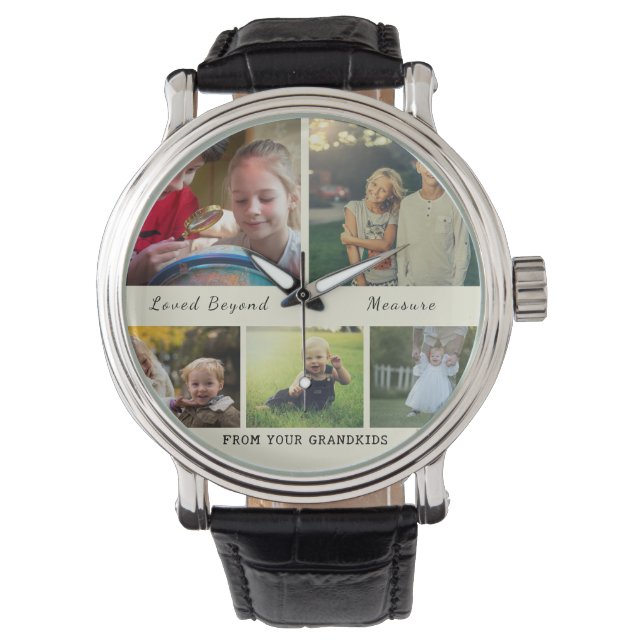 Reloj De Pulsera Loved Beyond Measure – Grandparents Day Watch (Anverso)