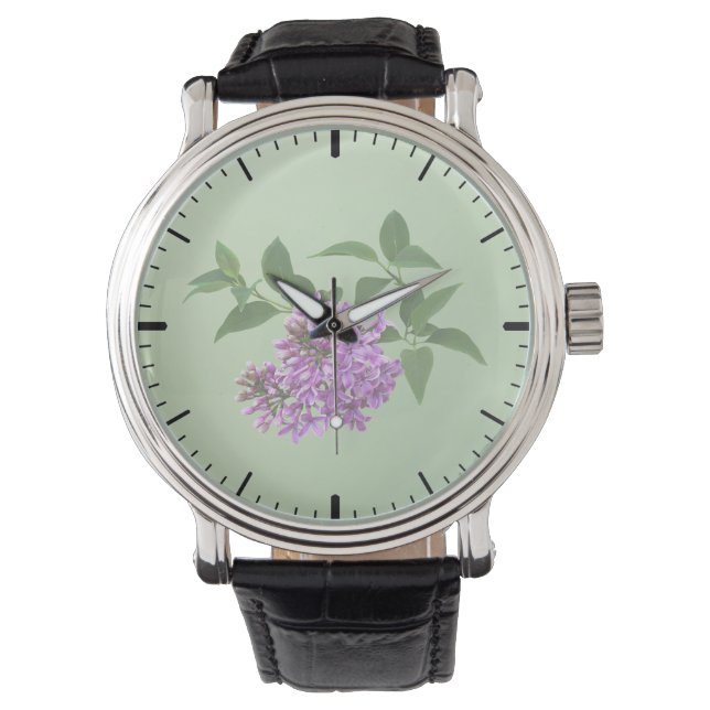 Reloj De Pulsera Lovely Lilacs (Anverso)