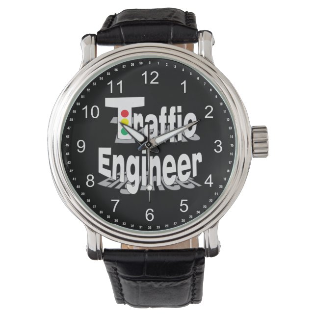 Reloj De Pulsera Luces de Ingeniero de Tráfico (Anverso)