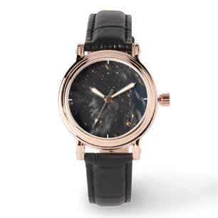 Reloj De Pulsera Luces De Noche En El Planeta Tierra