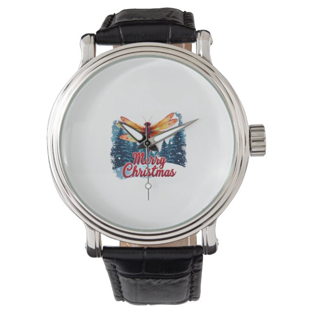 Reloj De Pulsera Luces festivas de la libélula (Anverso)