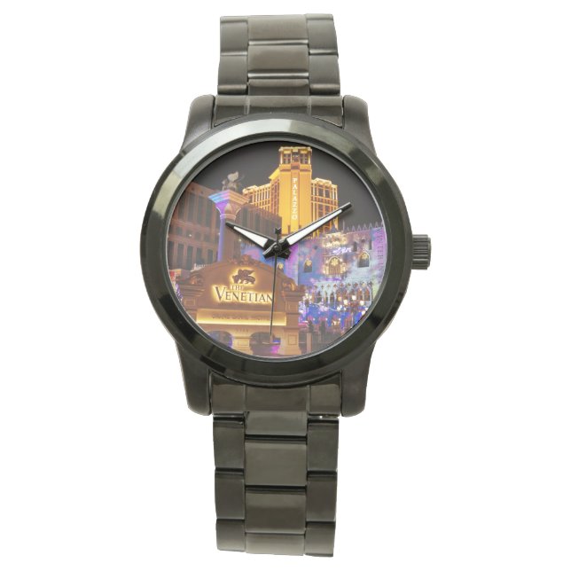 Reloj De Pulsera Luces nocturnas decorativas venecianas de Las Vega (Anverso)