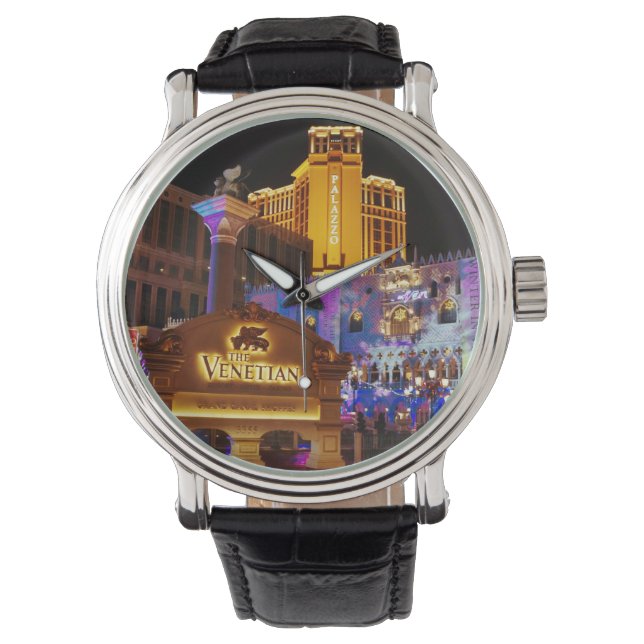 Reloj De Pulsera Luces nocturnas decorativas venecianas de Las Vega (Anverso)