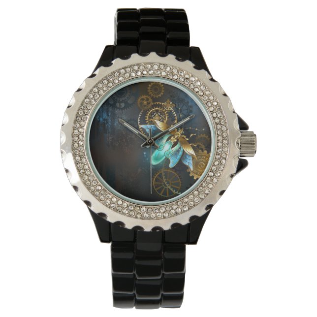 Reloj De Pulsera Luciérnaga de Steampunk (Anverso)