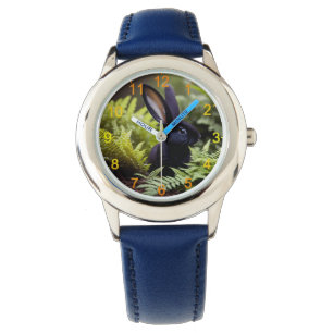 Reloj De Pulsera Lucifer el conejo negro: Un conjunto oscuro de tra