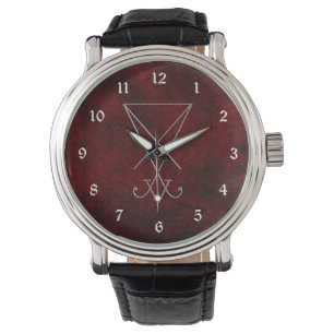 Reloj De Pulsera Lucifer Sigil Alchemy Gótico Art