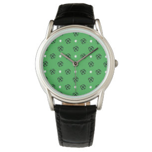 Reloj De Pulsera Lucky in Love Classic Black Leather Watch