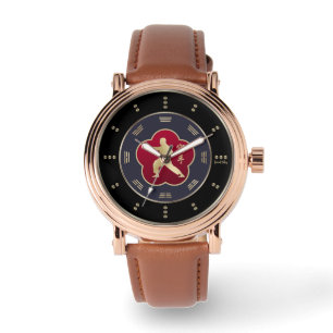 Reloj De Pulsera Lujo de Karate de Oro