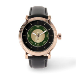 Reloj De Pulsera Lujo Yin Yang de Oro