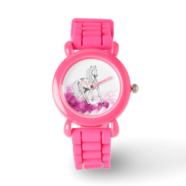 Reloj De Pulsera lujosos motivos de caballo, mirar con diseño de ca (Anverso)