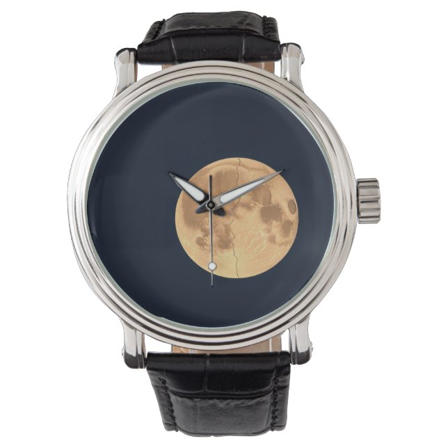 Reloj De Pulsera Luna Agrietada (Anverso)
