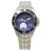 Luna llena con nubes masculinas